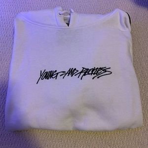 Young and reckless skateboarding hoodie